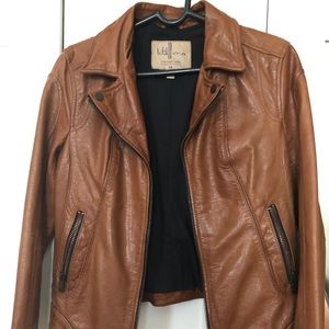 Wilson vintage USA hooded woman leather jacket